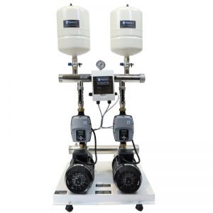 Flowboost Base Twin Pump Horizontal Cold Water Booster Set - Photo