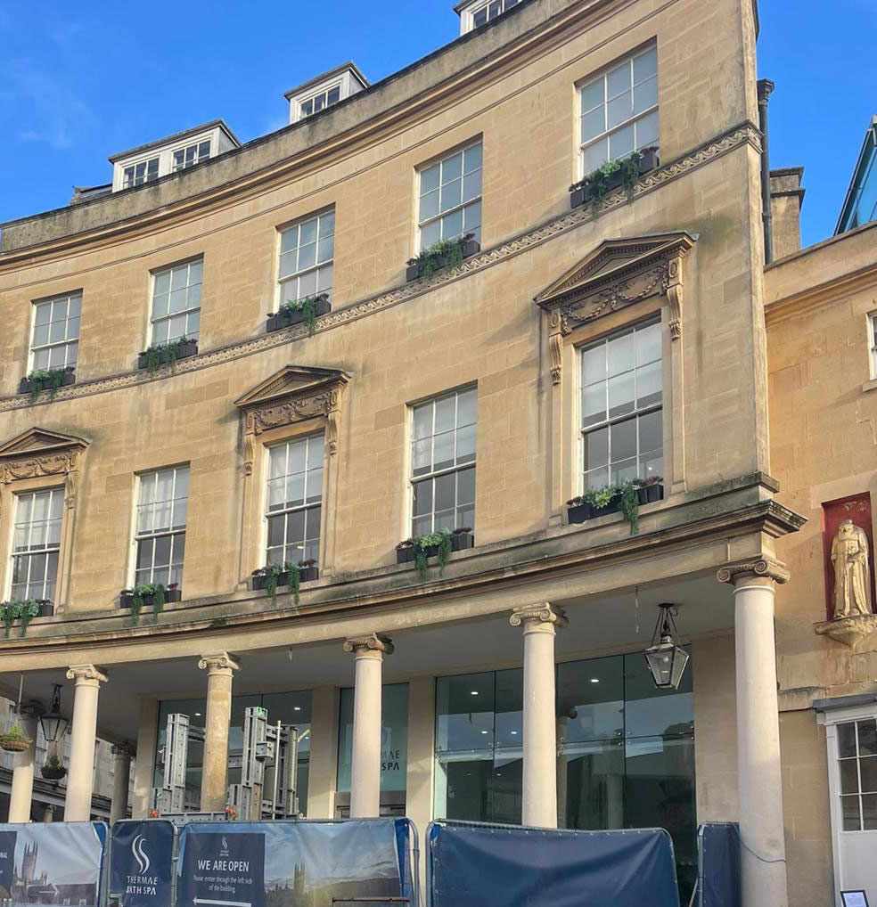 Booster set replacement at Bath Thermae Spa